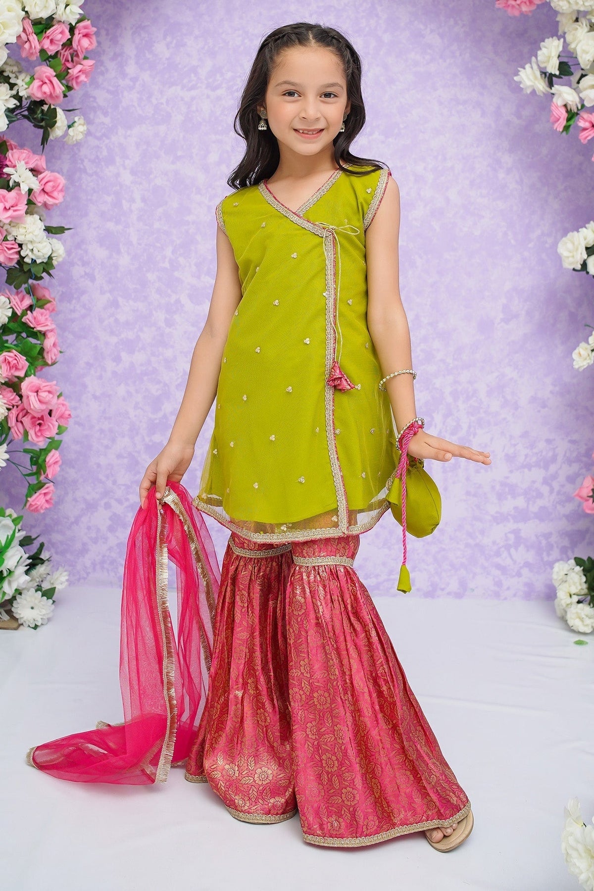 Modest Stitched 3 Piece Toddlers Formals Collection'2025-Sitara