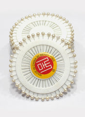 Hijab Ul Hareem Ring Pins Small 40 Pcs Pkt Pearl White