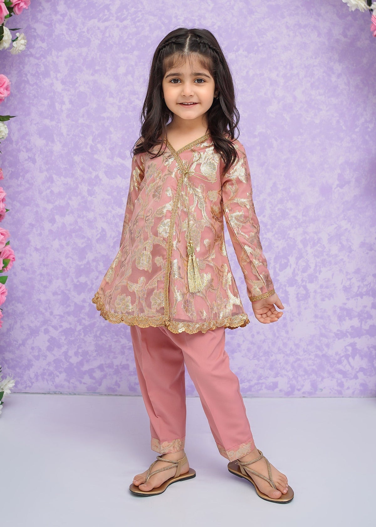 Modest Stitched 2 Piece Festive Formals Kids Collection'2025-Hoor