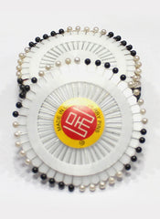 Hijab Ul Hareem Ring Pins Small 40 Pcs Pkt Black & White