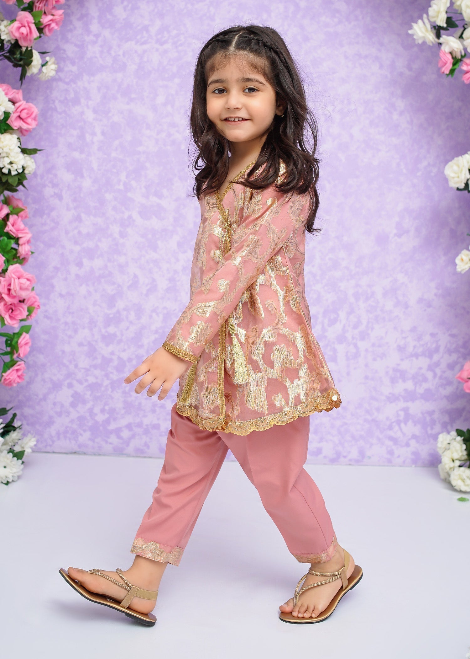 Modest Stitched 2 Piece Festive Formals Kids Collection'2025-Hoor