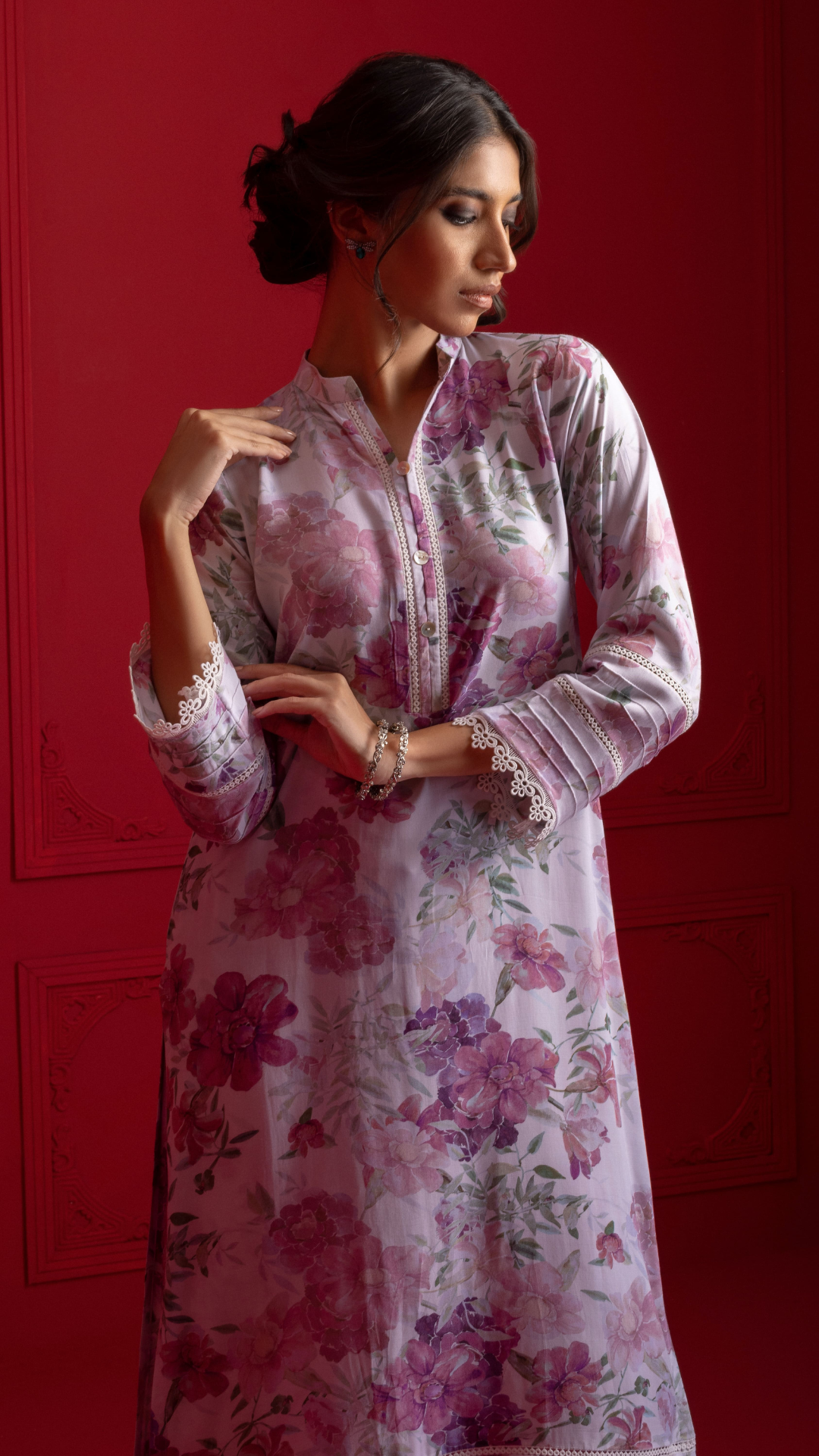 Eternal Classics By Najia Zia Stitched 2 Piece Winter Collection'2025-Peony