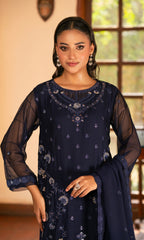 Shamooz Stitched 3 Piece Formals Collection'2025-Cobalt SE-042