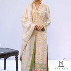 Najia Zia Unstitched 3 Piece Lawn Collection'2025-Pearl