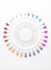 Hijab Ul Hareem Ring Pins Fancy 40 Pcs Pkt Multi Color