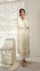 Chic Chiffon By Najia Zia Stitched 3 Piece Chiffon Collection'2025-DAFFODILS