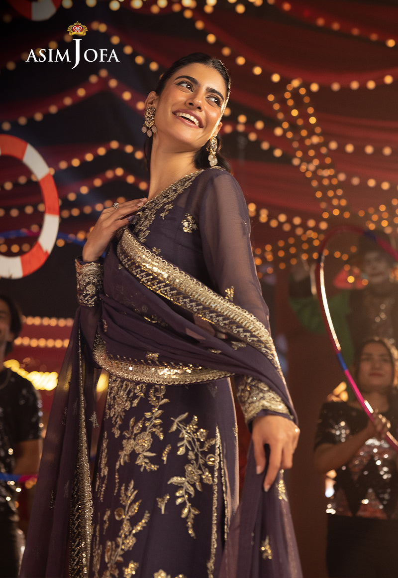 Asim Jofa LUXURY FESTIVE DROP 2 Ajlf-01 Embroidered Chiffon 3 Pcs