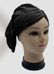 Hijab Ul Hareem Black Side Parting Hijab Cap Stone