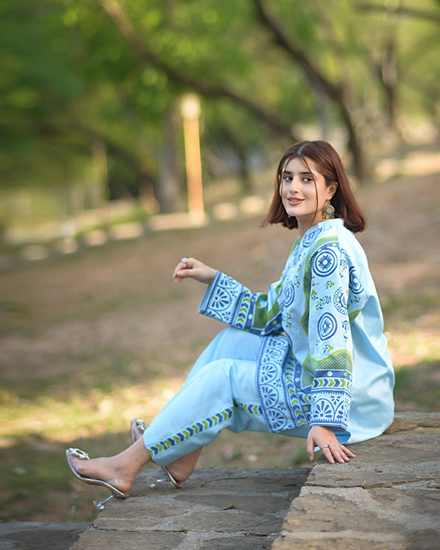 Urban Cut 2 Piece Cotton Printed Co- Ord Set