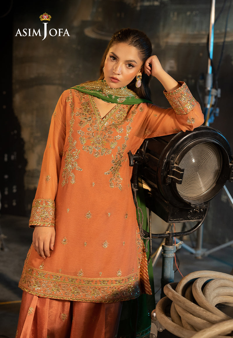 Asim Jofa LUXURY FESTIVE DROP 2 Ajlf-03 Embroidered Chiffon 3 Pcs