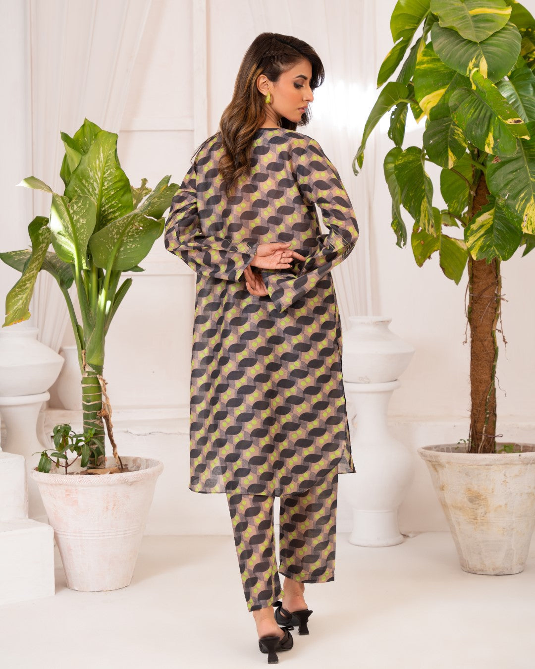 Ayla Studio Stitched PRINTED ESSENTIAL CO-ORD - Abstract Mind