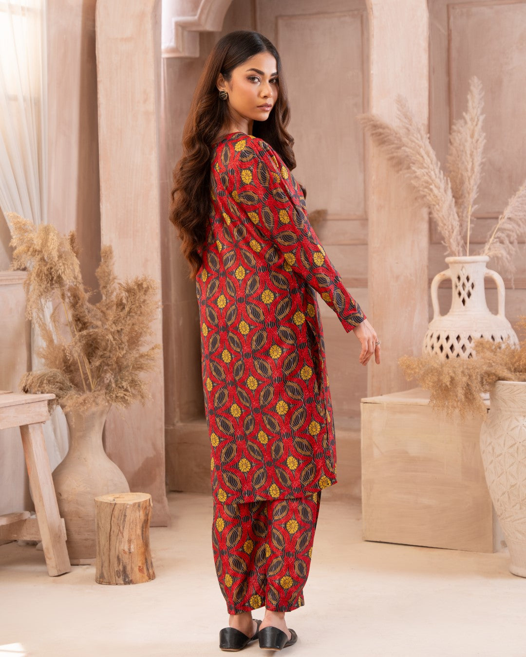 Ayla Studio Stitched PRINTED ESSENTIAL CO-ORD - Psychedelic Night