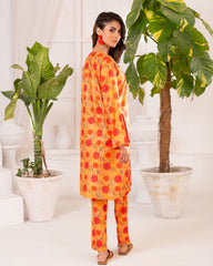 Ayla Studio Stitched PRINTED ESSENTIAL CO-ORD - Marigold