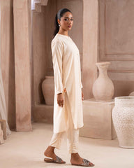 Ayla Studio Stitched SOLID ESSENTIAL  CO-ORD - Peace