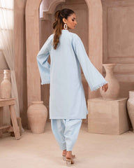 Ayla Studio Stitched SOLID ESSENTIAL CO-ORD - Ocean