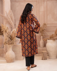 Ayla Studio Stitched PRINTED ESSENTIAL 2PC - Dark Eden