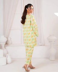 Ayla Studio Stitched PRINTED ESSENTIAL CO-ORD - Spring Orchid
