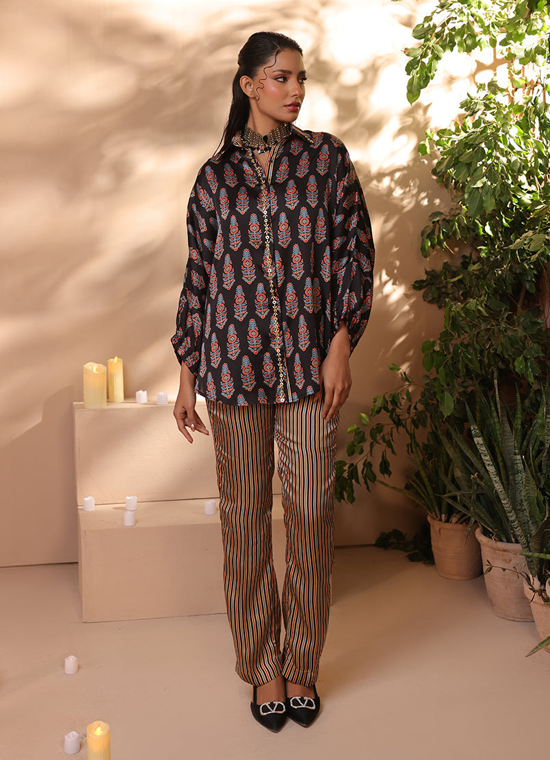 Zlooms 2 Pc Silk Formal Co-Ord Set - ZL25-C06-04
