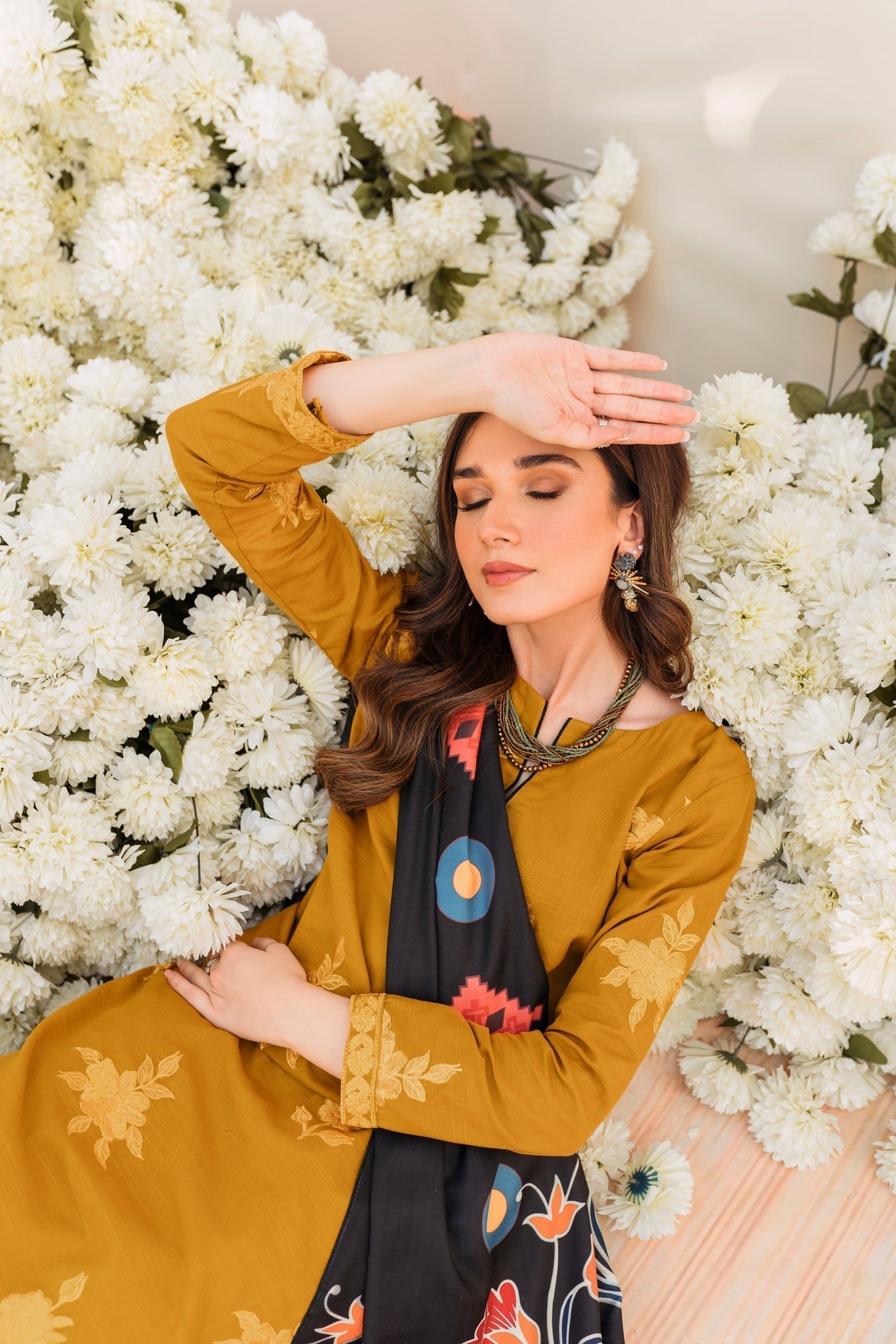 Panache Apparel Stitched Kurta Collection-Sunflora