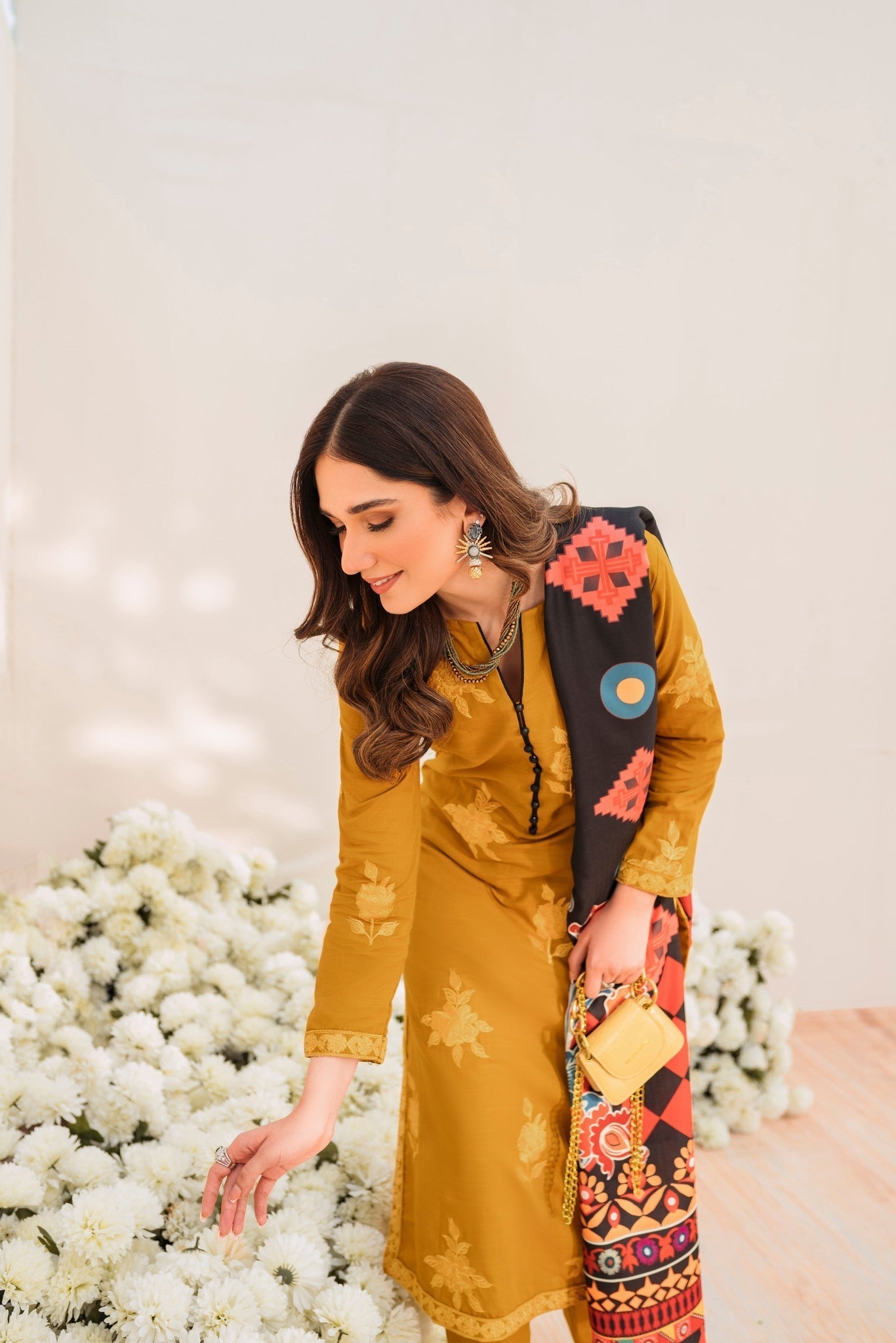 Panache Apparel Stitched Kurta Collection-Sunflora