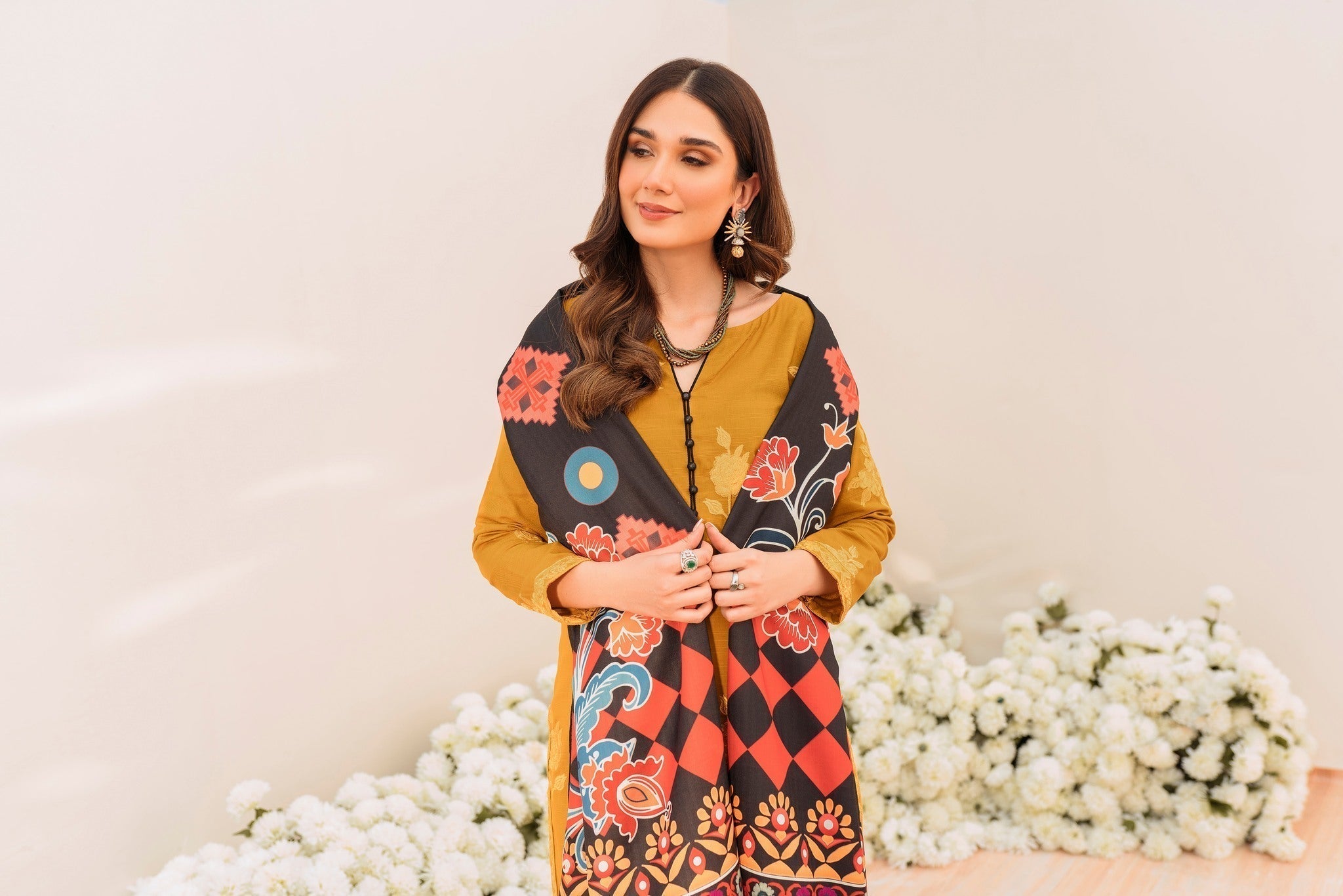 Panache Apparel Stitched Kurta Collection-Sunflora