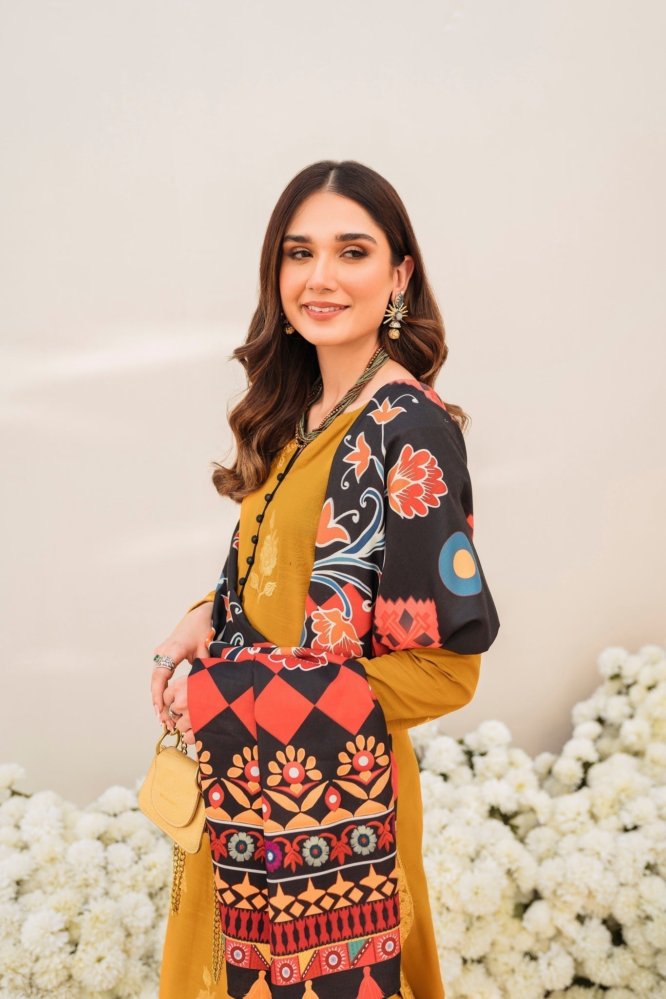 Panache Apparel Stitched Kurta Collection-Sunflora