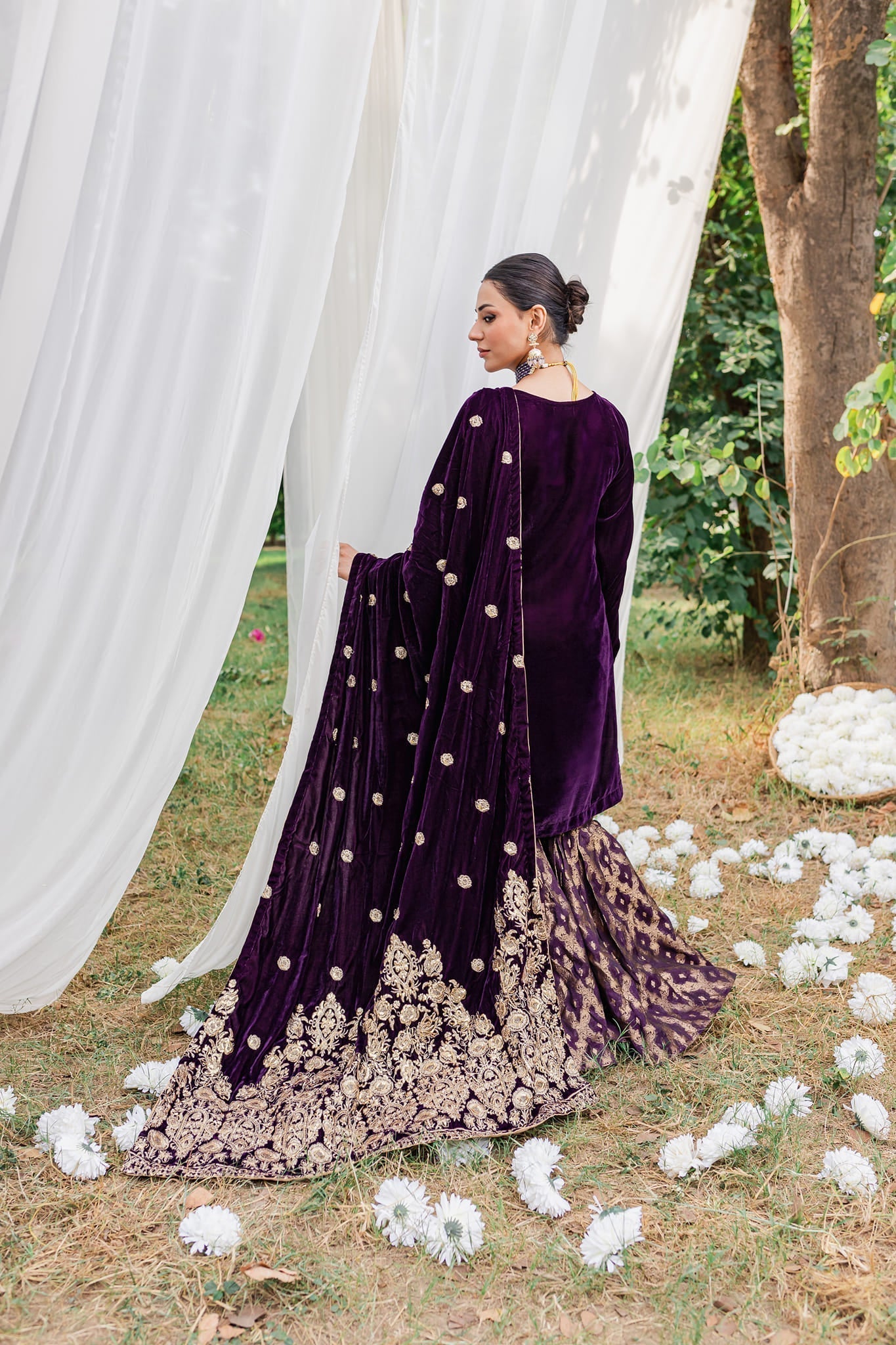 Panache Apparel Stitched Velvet Collection-Moor