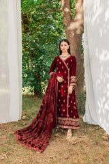 Panache Apparel Stitched Velvet Collection-Dur-e-Fishaan