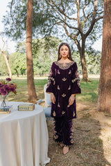 Panache Apparel Stitched Velvet Collection-Mehmal