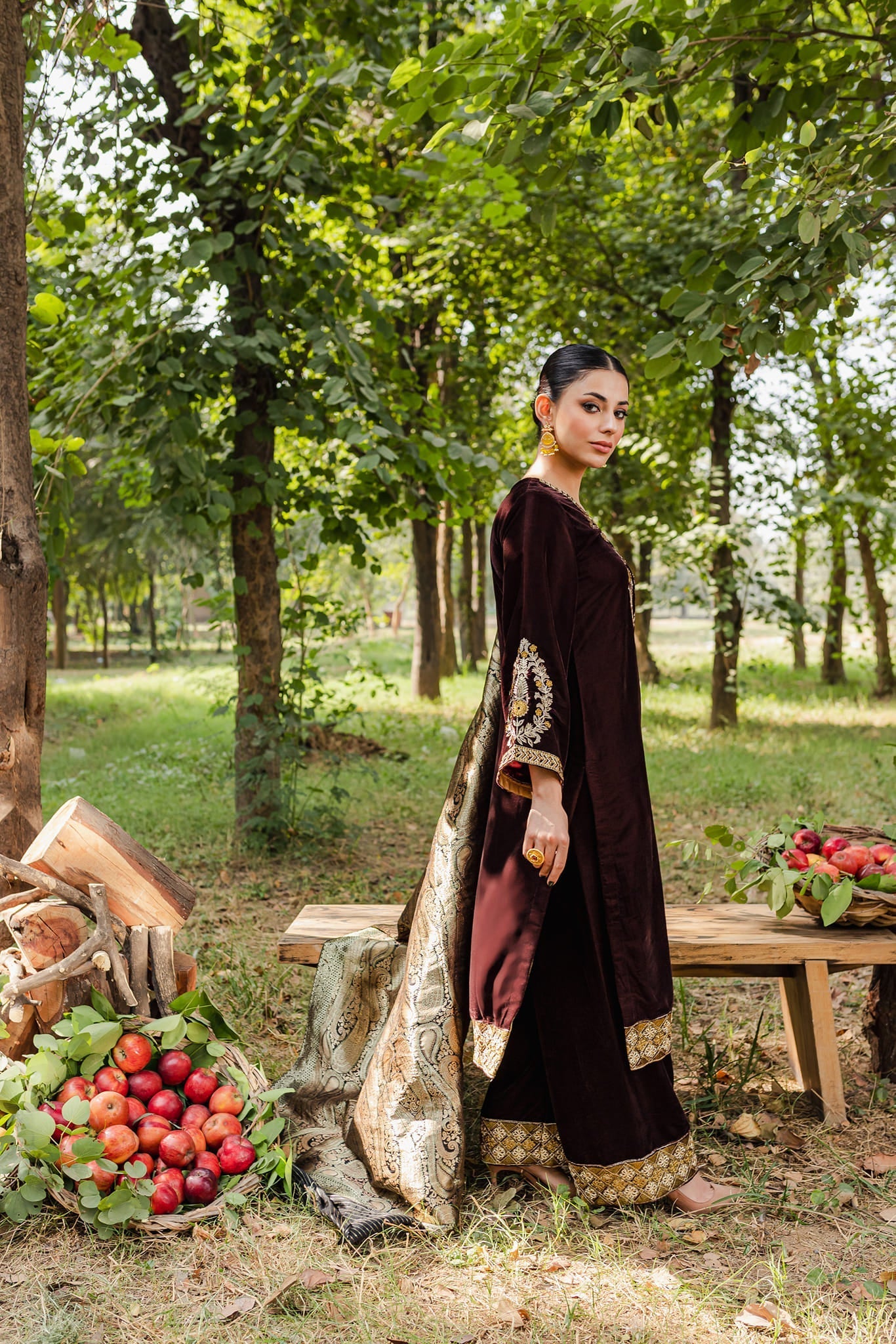 Panache Apparel Stitched Velvet Collection-Ladaan