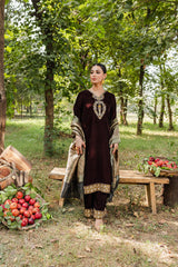Panache Apparel Stitched Velvet Collection-Ladaan