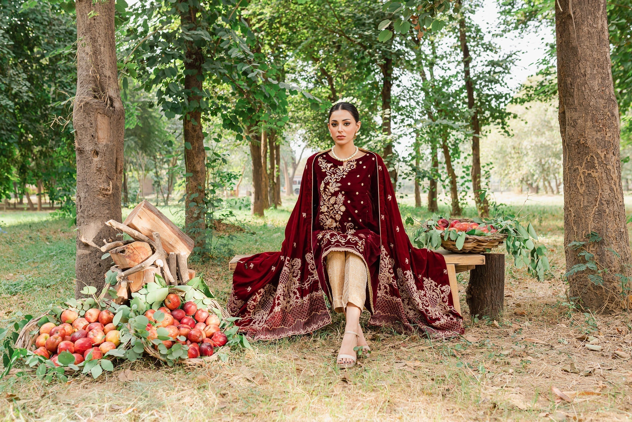 Panache Apparel Stitched Velvet Collection-Parul