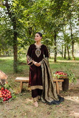 Panache Apparel Stitched Velvet Collection-Ladaan