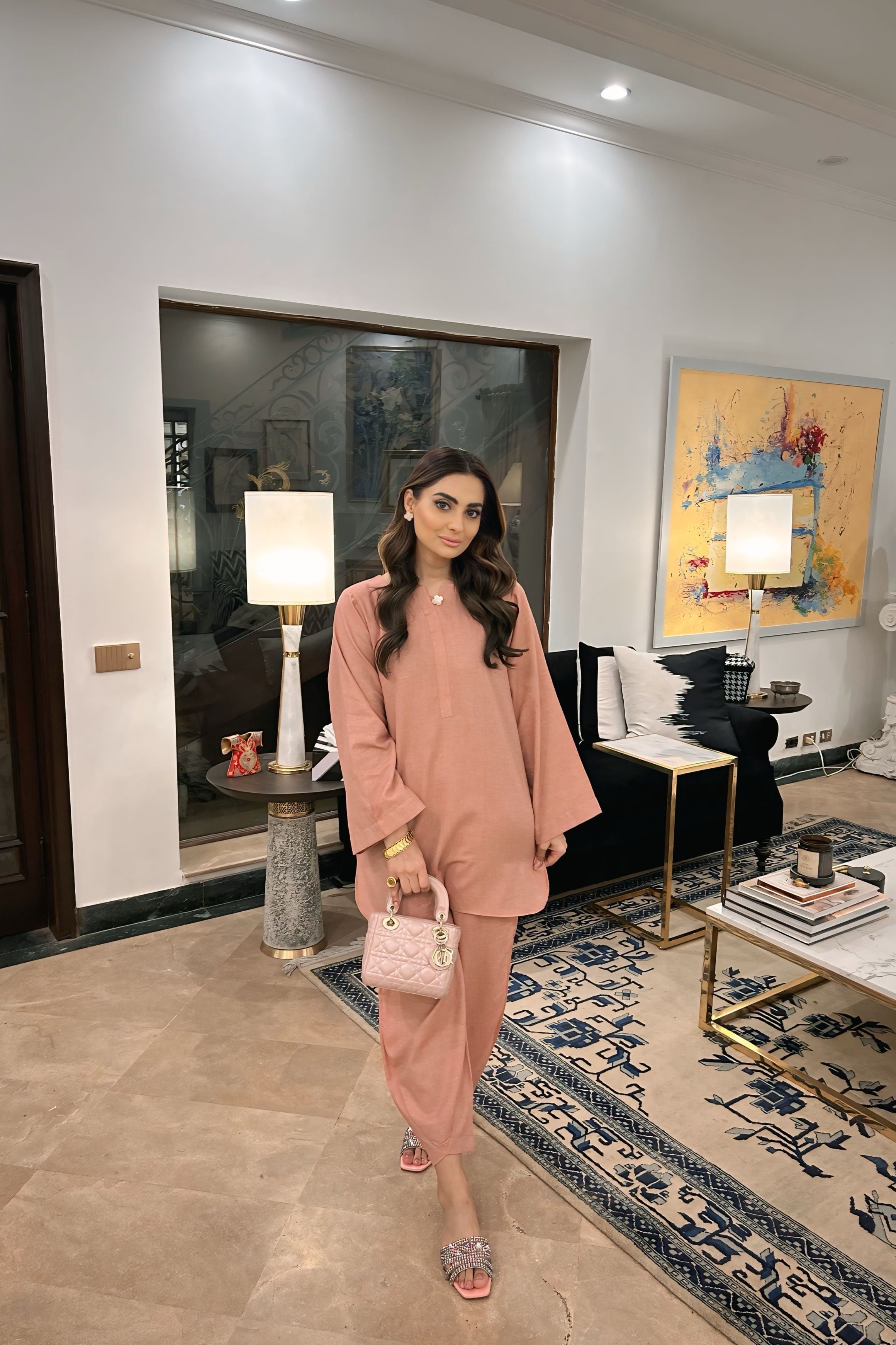 Zaman By MNM Stitched 2 Piece Winter Pret Collection'2024-Beige Bliss