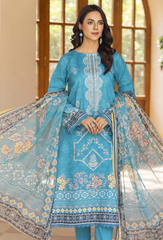 Zarwisha By Humdum Unstitched 3 Piece Digital Printed Emb Lawn Collection'2025-D-07