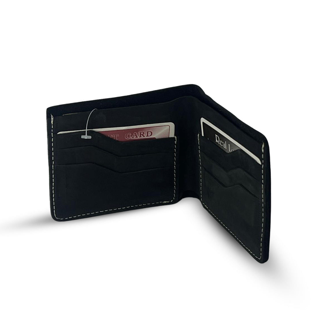 Bag X Leather Wallet  Nubuck Black