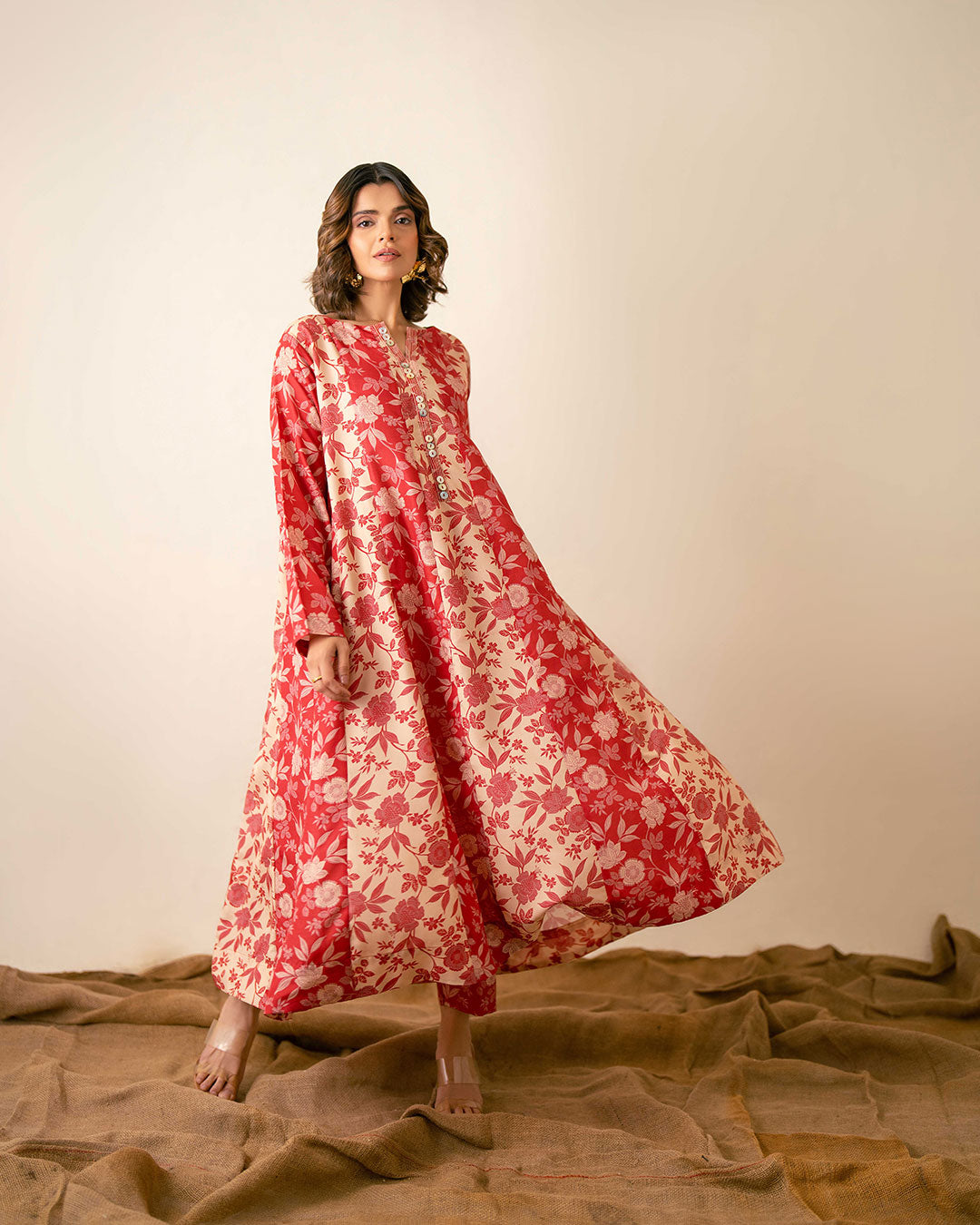 Ayla Studio Stitched Living Coral