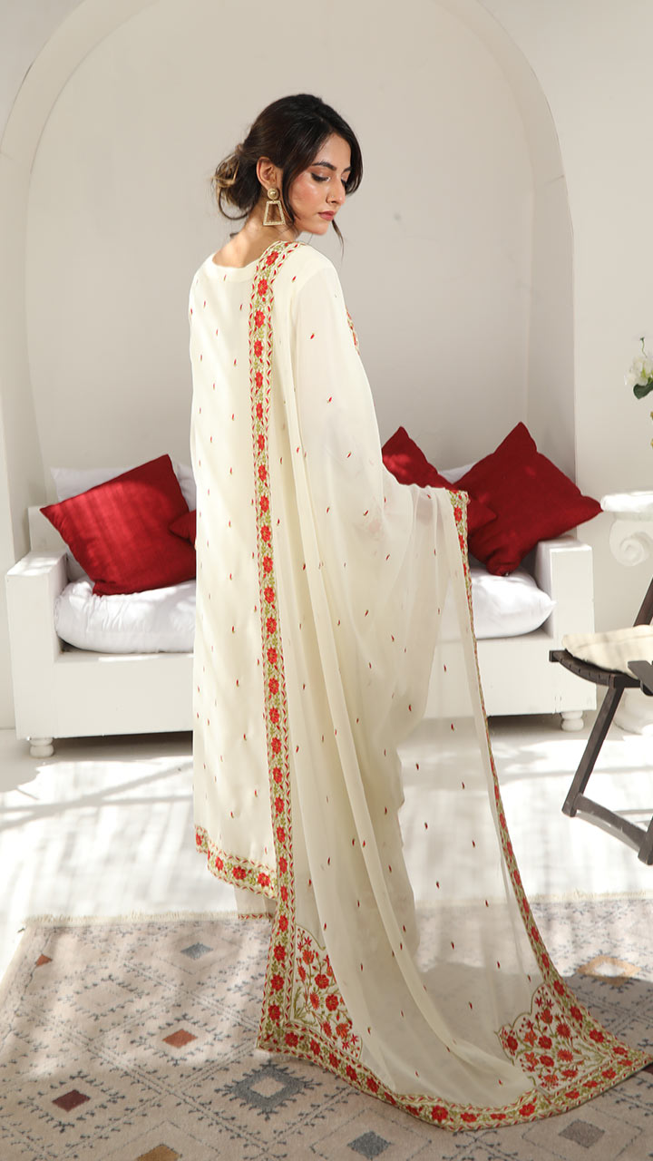 Chic Chiffon By Najia Zia Stitched 3 Piece Chiffon Collection'2025-ANARKALI