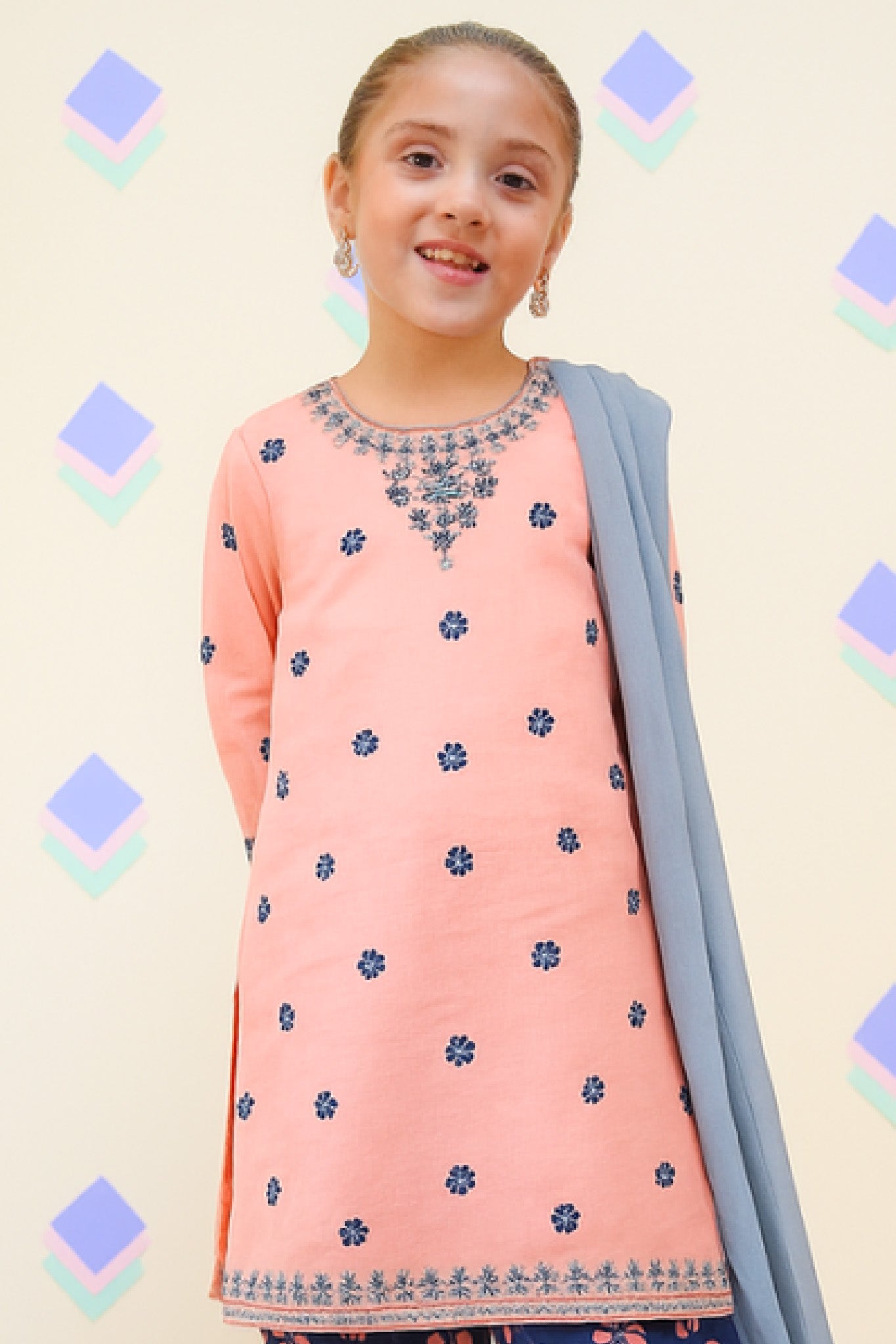 Shanzey Stitched 3 Piece Emb Lawn Farshi Edit Collection'2025-SHK-4437