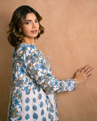 Ayla Studio Stitched PRINTED ESSENTIAL 1PC - Blue Bliss