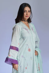 The Affordables By Mariam Malik Stitched 3 Piece Digital Printed Lawn Collection'2025-Icy Mint