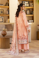 Zarwisha By Humdum Unstitched 3 Piece Digital Printed Emb Lawn Collection'2025-D-01