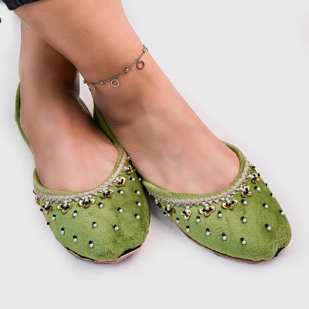 On Your Feets Emb Khussa-Midnight Glam