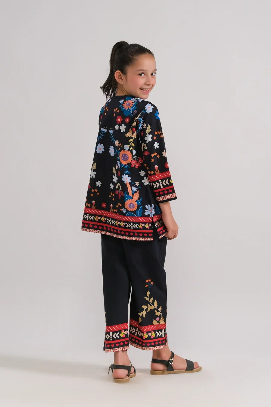 Dhaga Stitched 2 Piece Premium Cambric Kids Collection'2025-cherry