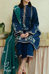 Coco by Zara Shahjahan Unstitched 3 Piece Lawn Collection'2024-03-B-Gul Mohar