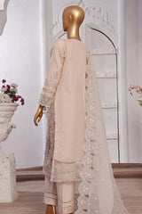 Mahpara By Sada Bahar Stitched 3 Piece Festive Formals Vol-07 Collection'2024-3D-3-Khaki