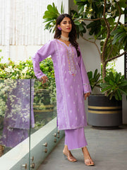 TNG Stitched 2 Piece Cotton Lawn Collection'2024-Lavender (Lilac)
