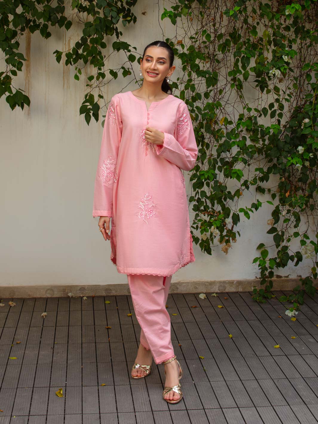 TNG Stitched 2 Piece Cotton Lawn Collection'2024-Blush (Pinkish)