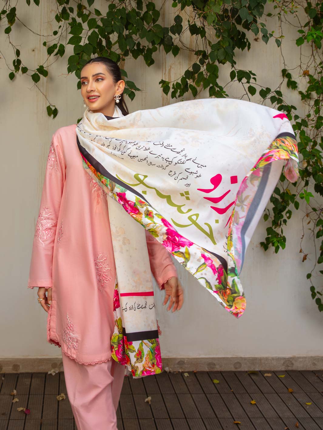 TNG Stitched 2 Piece Cotton Lawn Collection'2024-Blush (Pinkish)
