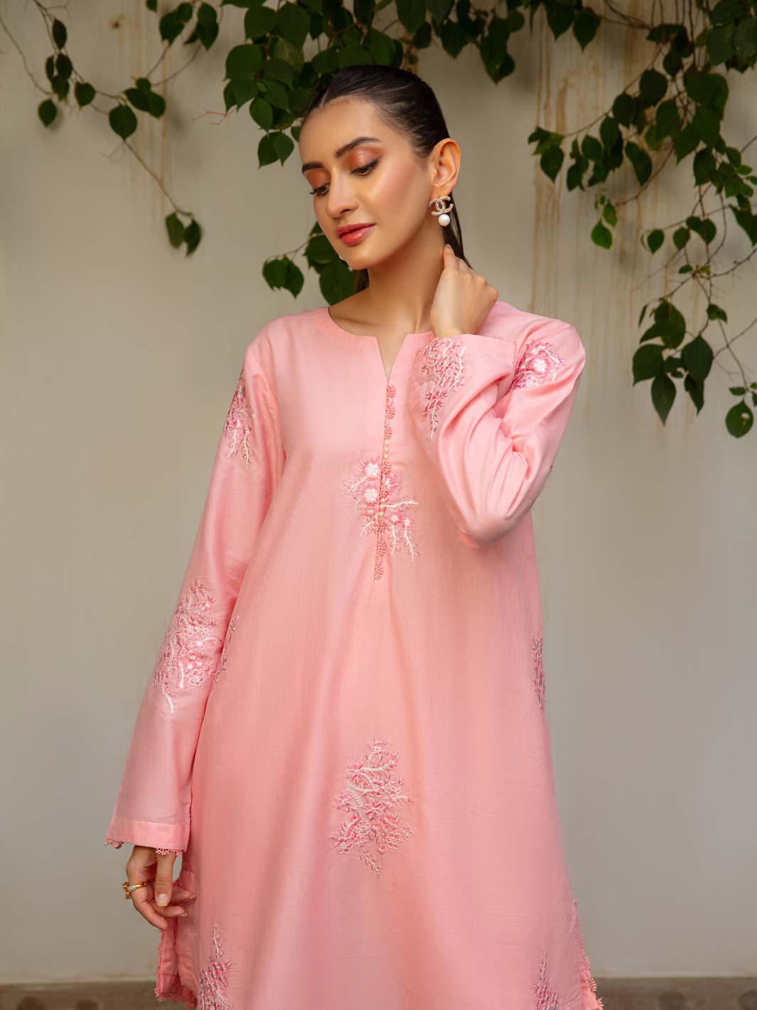 TNG Stitched 2 Piece Cotton Lawn Collection'2024-Blush (Pinkish)